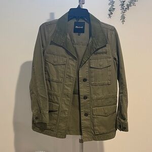 Madewell Women's Military Field Jacket in Olive Green